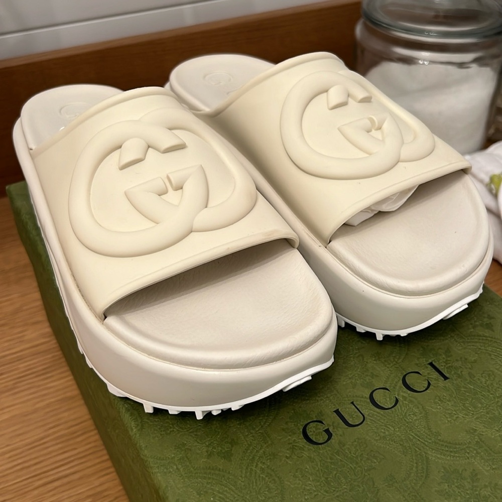 Gucci sandal with interlocking G
